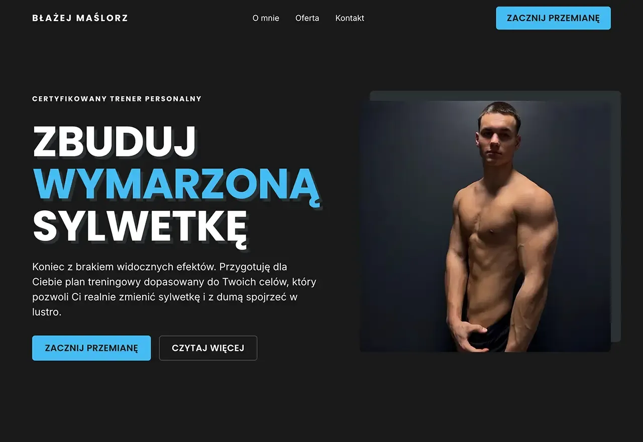 Podgląd strony blazejmaslorz.pl